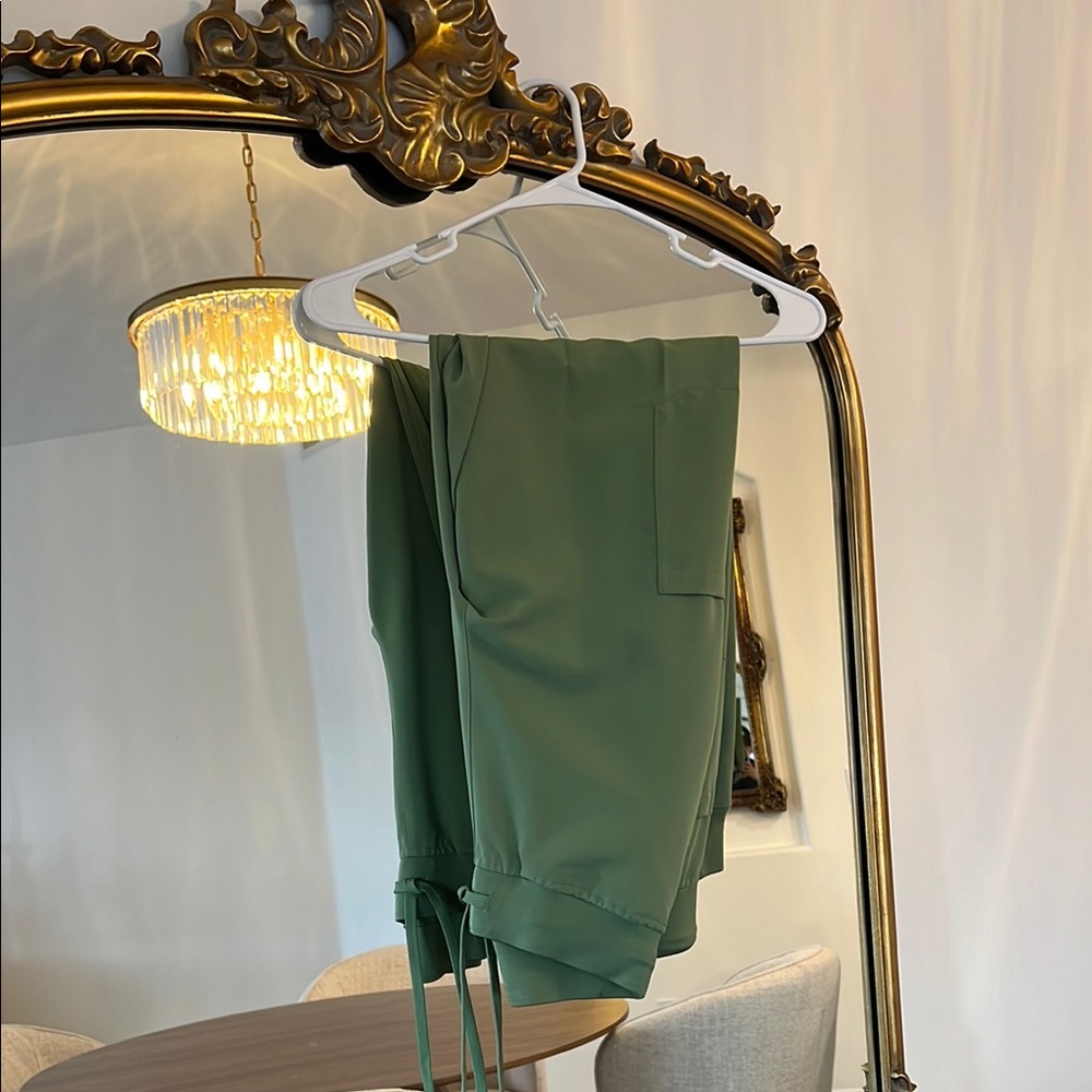 Green scrub pants